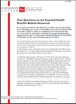 Essential Health Benefits Bulletin.